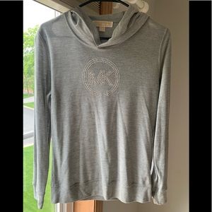 Michael Kors long sleeve hooded shirt
